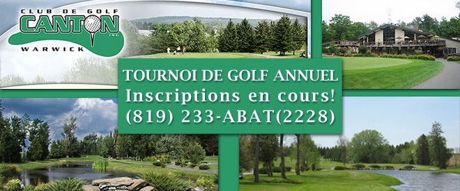 Invitation à notre Tournoi de golf annuel!