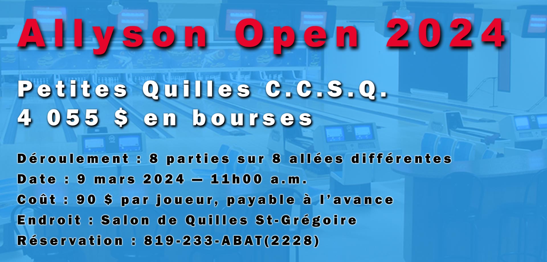 Tournoi Allyson Open 2024