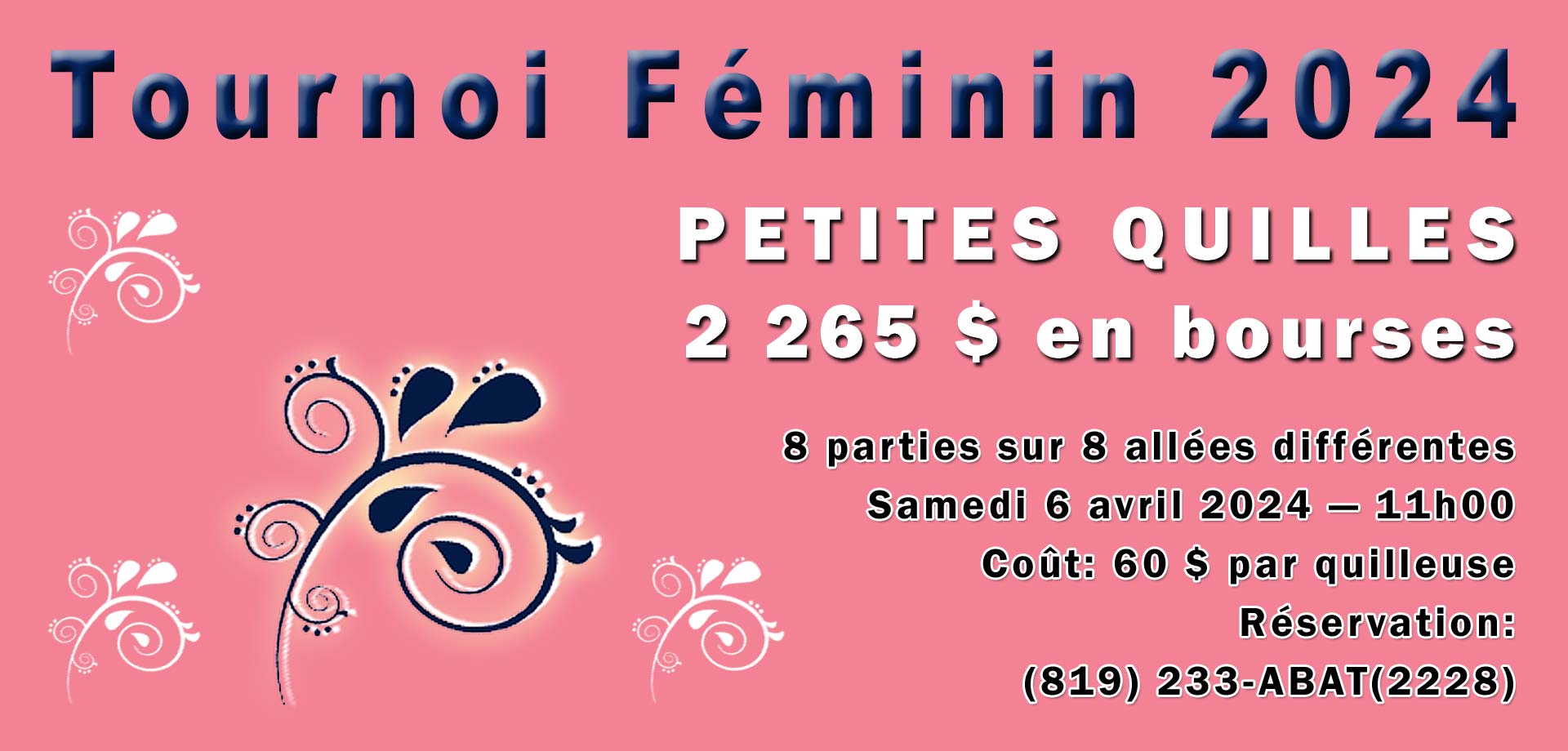 Tournoi Féminin 2024 Quilles St-Grégoire